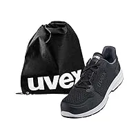 uvex 1 sport - bottes de travail de sécurité - sécurité s1 src esd - légèreté et résistance au glissement - avec sac à bottes - noir - 48