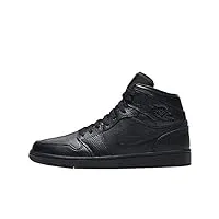nike homme air jordan 1 mid chaussures de basket, noir black black 091, 45.5 eu