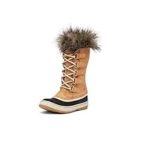 sorel joan of arctic boot bottes de neige imperméables en daim pour femme, beige clair, 40.5 eu