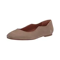 lucky brand womens dellie ballet flat, fossilized, 11 us
