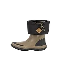 muck boots forager tall, botte de pluie mixte adulte, black/tan, 44 2/3 eu