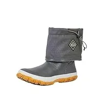 muck boots mixte adulte forager tall botte de pluie, dark grey/print, 47 1/3 eu