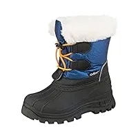 kickers sealsnow, bottes de neige mixte enfant, bleu noir, 25 eu