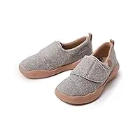 uin toledo ii light grey wool chaussures de randonnée décontractées à enfiler pour fille et garçon chaussures de voyage chaussures de voile gris unisexe (33), laine gris clair, 33 eu