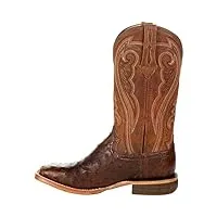 durango premium exotics women's full-quill ostrich antiqued saddle western boot