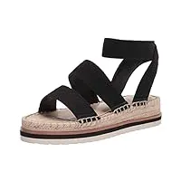 vince camuto women's kolindia espadrille wedge sandal, black, 8