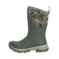 muck boots femme arctic ice mid agat botte de pluie, moss w camo, 37 eu