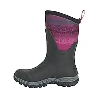 muck boots arctic sport mid, botte de pluie femme, noir magenta, 42 eu