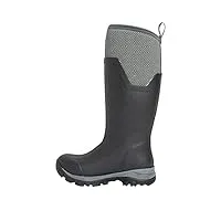 muck boots femme arctic ice tall agat botte de pluie, noir gris géométrique, 39 1/3 eu