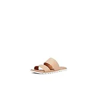 sorel ella ii slide sandals for women - honest beige - size 6