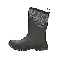muck boots - bottes de pluie arctic ice - femme (39 fr) (noir/gris chiné)