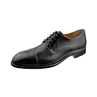 magnanni chaussures à lacets 23309 en cuir lisse noir pour homme, noir , 40 eu