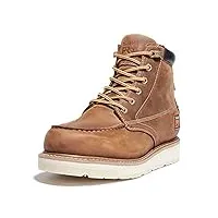 timberland pro men's gridworks 6 inch soft toe waterproof industrial work boot, golden brown, 9.5