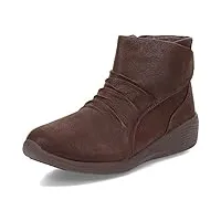 skechers women's ankle bootie boot, chocolate, 9