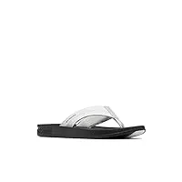 columbia sandales de sport à capuche river flip pour femme, blanc/noir, 42 eu