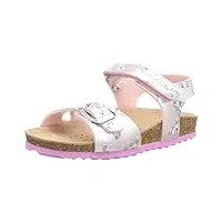 geox bébé fille b sandal chalki girl sandales, lt pink/fuchsia, 25 eu