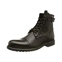 jack & jones homme jfwshelby leather boot sn bottes, anthracite, 44 eu