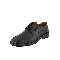 josef seibel homme chaussures confortables brian.,width k (extra-large),cuir souple,chaussures à lacets,laçage,lacets,noir (schwarz),41 eu / 7 uk
