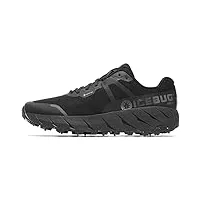 icebug arcus bugrip gtx chaussures de course pour femme avec semelle de traction cloutée en carbure, noir véritable., 38.5 eu