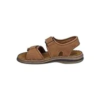 josef seibel homme sandales classiques max 62, monsieur sandales,largeur g (normale),sandale,chaussure d'été,marron (cognac),49 eu / 14 uk