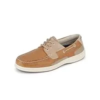 dockers mens beacon leather casual classic boat shoe with stain defender, tan/taupe, 15 m