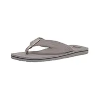 quiksilver sandales molokai layback texturées pour homme, gris/blanc/gris, 44 eu