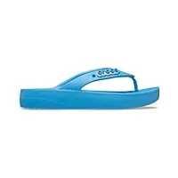 crocs femme classic platform flip w sandale glissante, oxygène, 39 eu