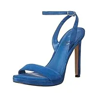 sam edelman women's jade heeled sandal, caspian blue, 5