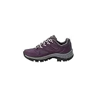 jack wolfskin femme rebellion guide texapore low w chaussure de trail, violet/ gris, 39 eu