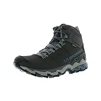la sportiva womens ultra raptor ii mid leather gtx hiking boots, carbon/atlantic, 9.5-10