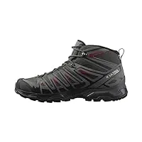 salomon x ultra pioneer mid gore-tex chaussures imperméables de randonnée pour homme, par tous les temps, maintien sûr, stabilité et amorti, peat, 42