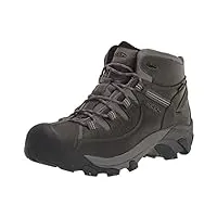 keen men's targhee 2 mid height waterproof hiking boot, steel grey/magnet, 14