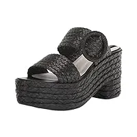 franco sarto women's costa sandal, black, 8.5