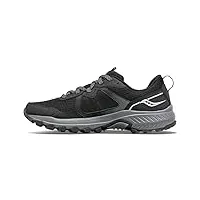 saucony chaussures de course excursion tr16 pour femme, noir/charbon, 37.5 eu