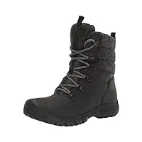 keen femme greta boot waterproof botte de neige, noir (black/black wool), 38.5 eu