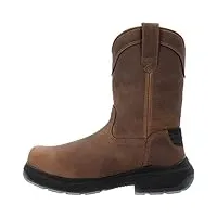 georgia boot flxpoint ultra bottes en caoutchouc imperméables à bout composite, noir/marron, 48 eu