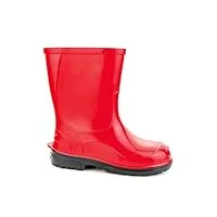 lemigo bottes de pluie pour enfants filles et garçons chaussures de pluie oli 20-35 eu (rouge, système taille chaussures eu, enfant de moins de 5 ans, numérique, moyen, 21)