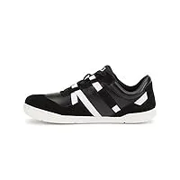 xero shoes kelso zero drop chaussures de tennis légères pour homme avec dessus en cuir pleine fleur, noir/blanc, 43 eu