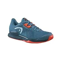 head homme sprint pro 3.5 clay hommes chaussure de tennis, bleu orange, 42 eu