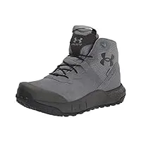 under armour bottes tactiques pour homme, chaussures de trekking, 101 gravier gris foncé noir, 40.5 eu