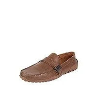 kenneth cole unlisted men's wister belt driver loafer casual shoes memory foam insole, cognac, 11