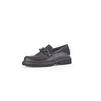 gabor femme chaussures basses, dame mocassin,chaussons,semelle intérieure amovible,pantoufles,loafer,noir (schwarz),38.5 eu / 5.5 uk