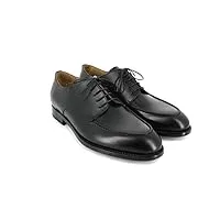tony & paul. chaussures derby. ambassadeur, cuir. cuir noir. uni. fabrique en italie.