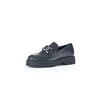gabor chaussures basses pour femme, semelle intérieure amovible, largeur supplémentaire modérée (g), noir 57., 44 eu