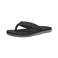 quiksilver men's lanai flip flop sandal, black 4, 9