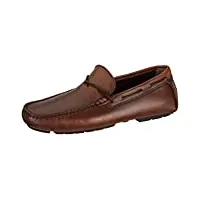tommy hilfiger chaussures de conduite homme iconic leather driver mocassins, marron (carob chocolate), 43 eu