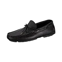 tommy hilfiger chaussures de conduite homme iconic leather driver mocassins, noir (black), 41 eu