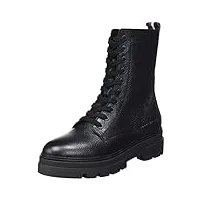 tommy hilfiger femme bottes low boot monochromatic lace up bottines, noir (black), 37 eu