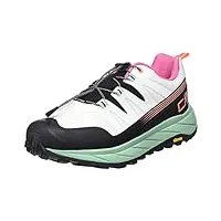 cmp marco olmo 2 0 wmn chaussures de trail pour femme marche, bianco acqua, 39 eu