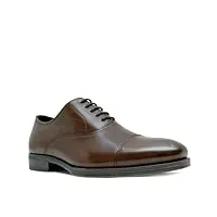 nine west chaussures habillées oxford pour homme - chaussures habillées à lacets - chaussures habillées pour homme, hansel marron bruni, 41.5 eu